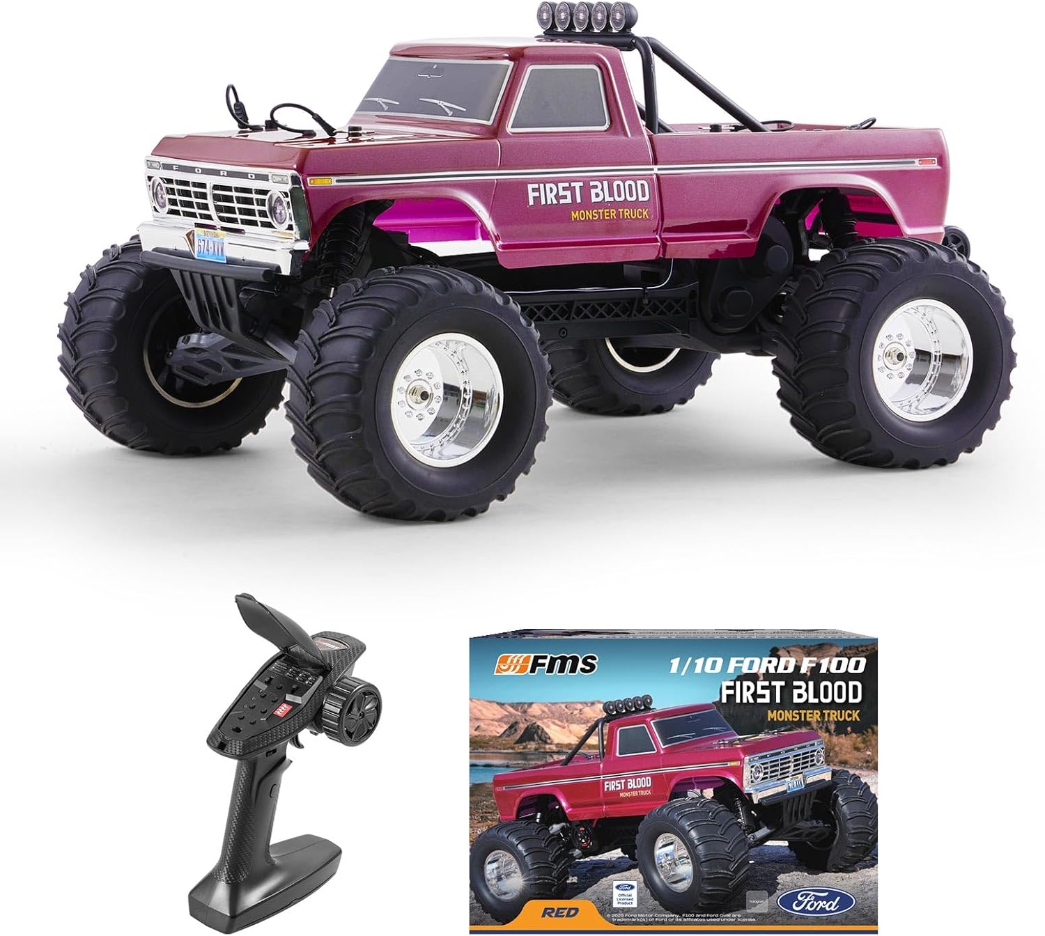 Rc Hobby Grade Monster Truck - Радиоуправляемый внедорожный монстр-трак Ford F-100 в