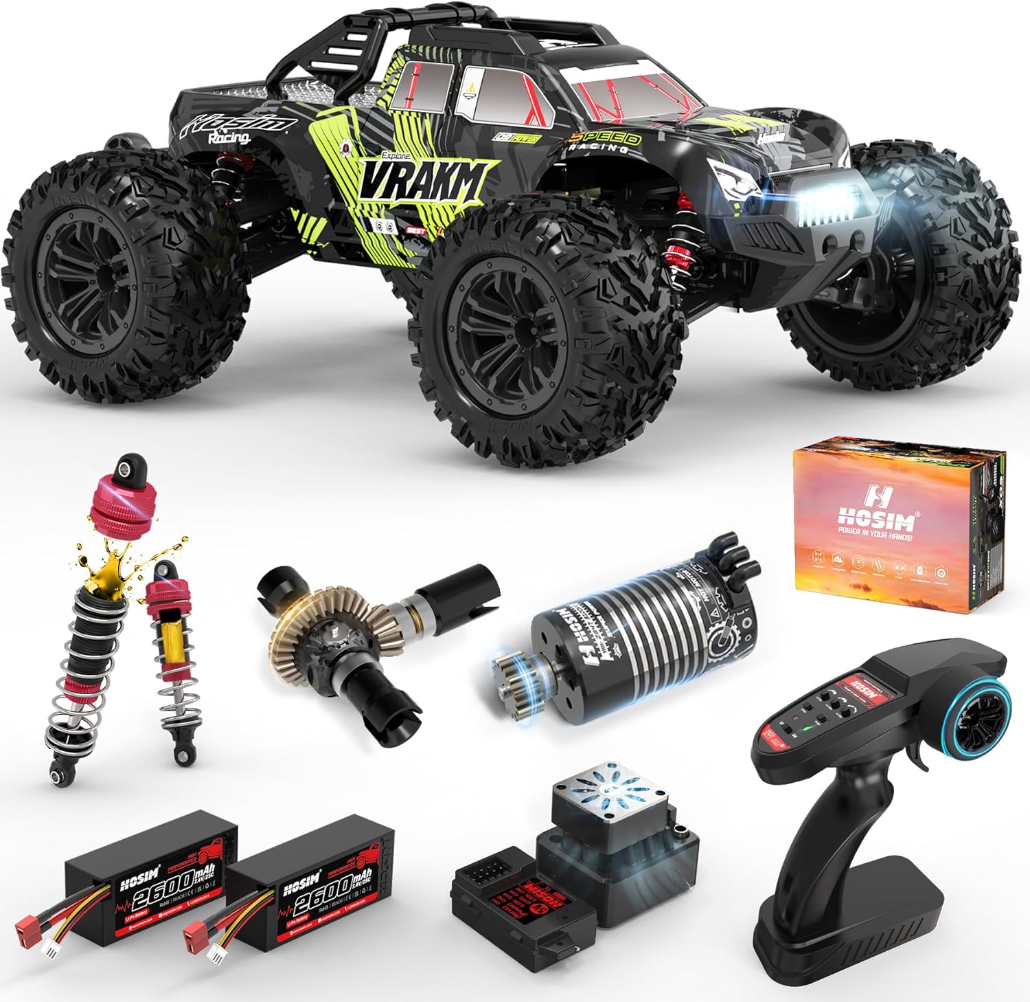 Rc Hobby Grade Monster Truck - Внедорожный радиоуправляемый грузовик для взрослых, масштаб