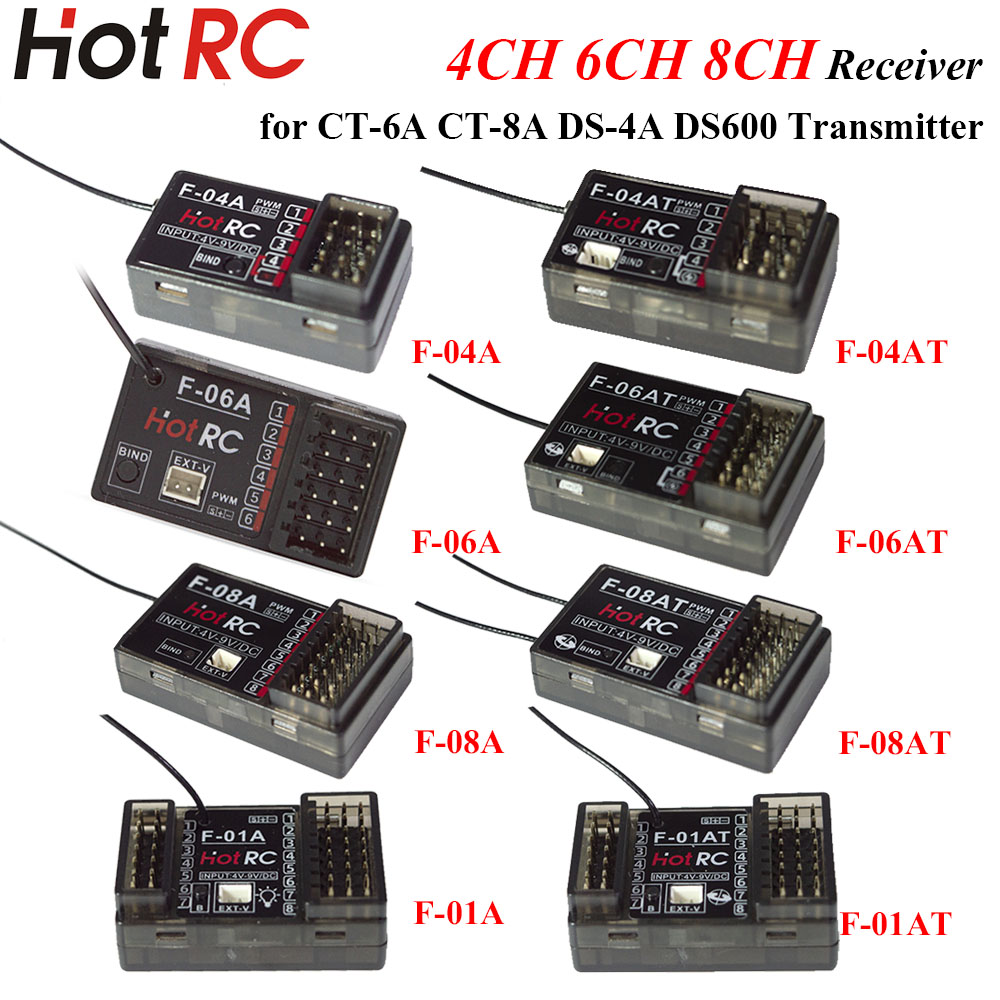 Приемник HOTRC 2.4ГГц 4/6/8-ка – обзор и цена Rc Hobby Shops