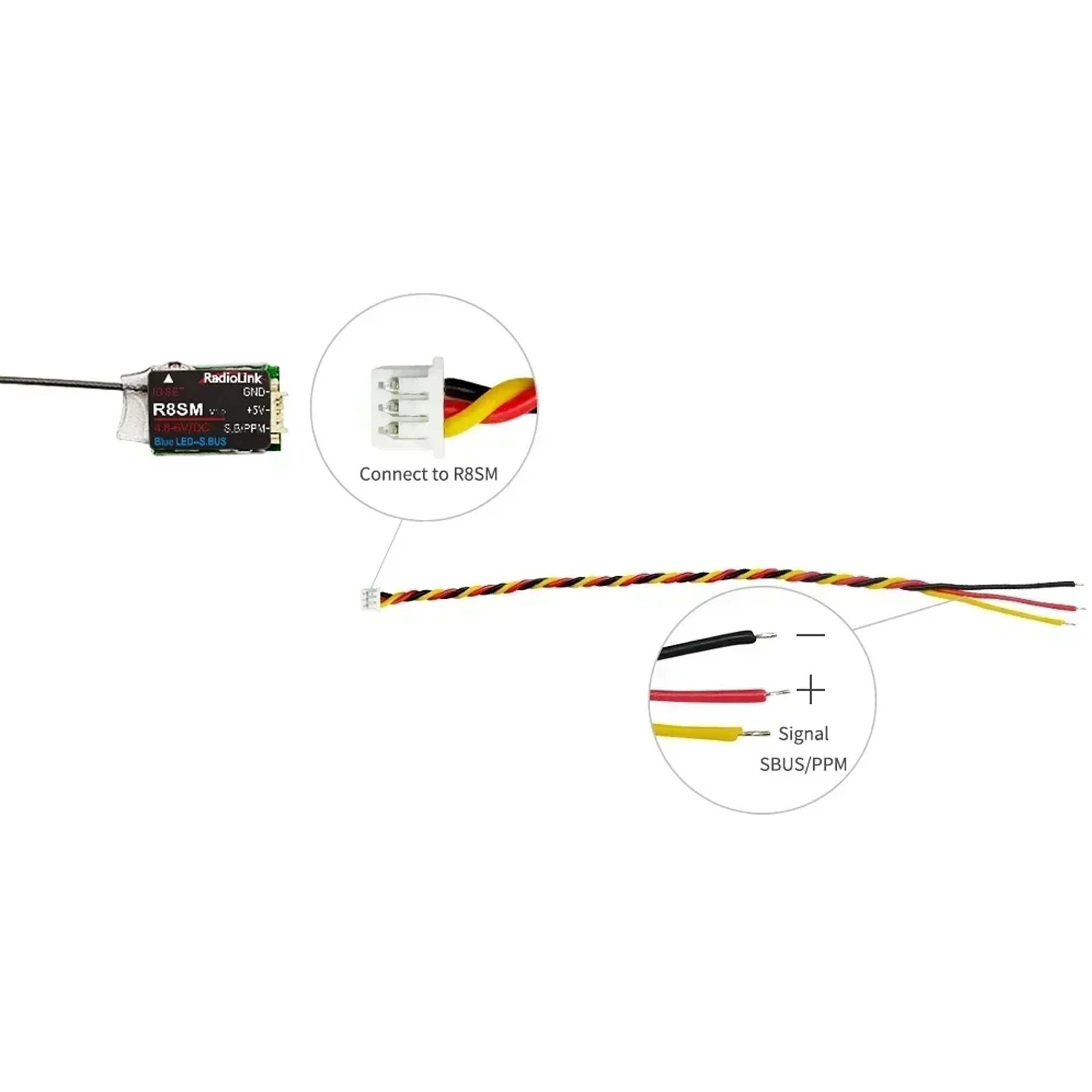 Radiolink R8SM 8-канальный мин – обзор и цена Receiver Sbus 8Ch