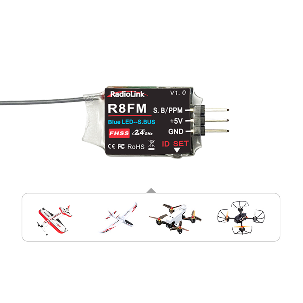 Radiolink 2,4 ГГц R8FM 8-канал – обзор и цена Receiver Sbus 8Ch