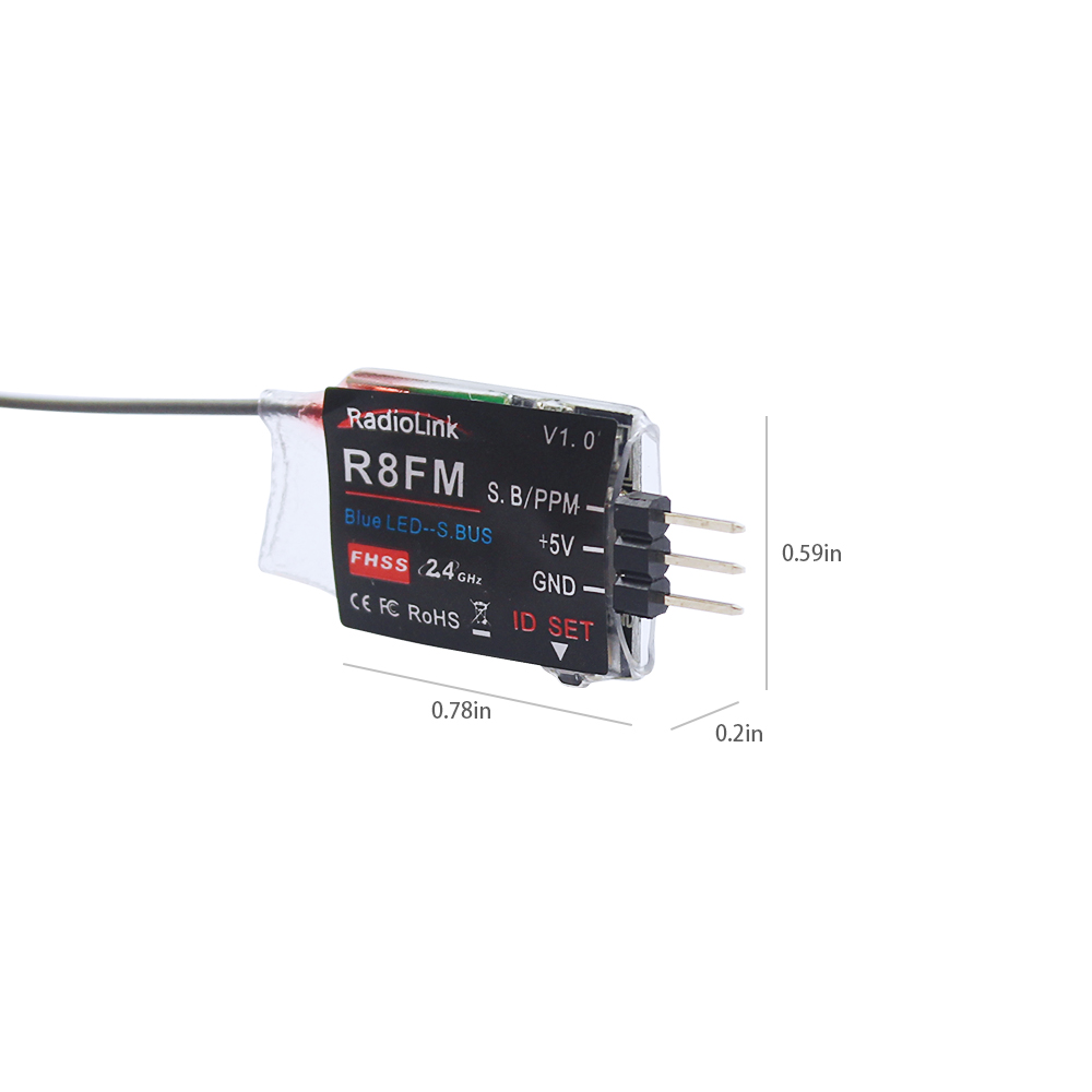 Radiolink 2,4 ГГц R8FM 8-канал – обзор и цена Receiver Sbus 8Ch