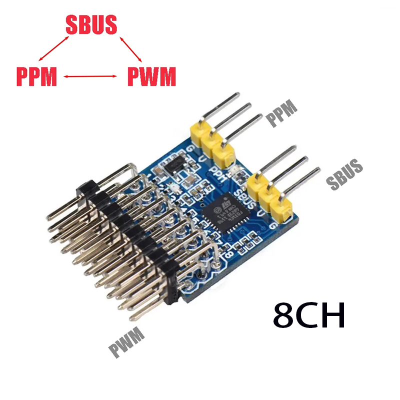 8-канальный ШИМ PPM SBUS модул – обзор и цена Receiver Sbus 8Ch